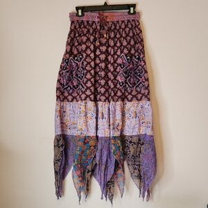 HIPPIE FOREVER Handmade Patchwork Handkerchief Pants, size OS